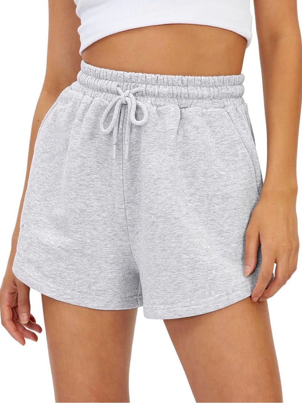 Gray sweat shorts